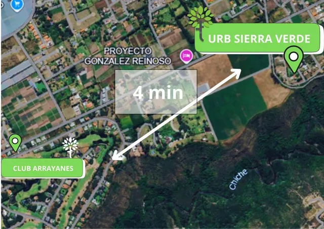 Terreno 1500 m² Urb. Sierra Verde, Puembo Vía Arrayanes — imagen 5