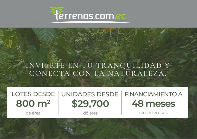 Terrenos en Venta Desde 800 m², Urbanización Surú, Puerto Quito — imagen 2