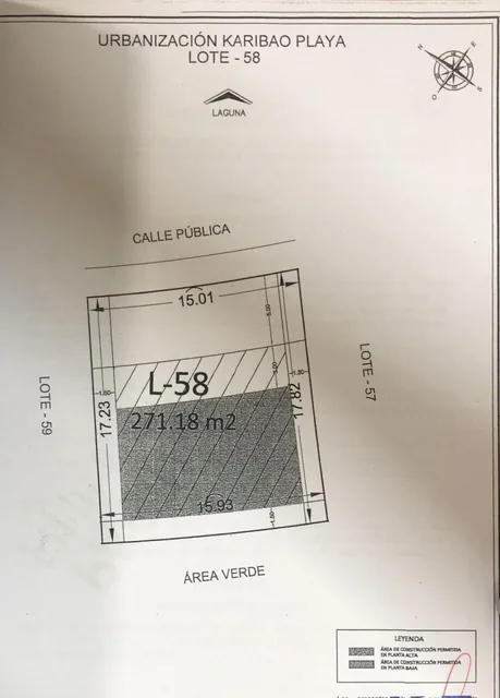 Terreno en Venta Frente a La Laguna Cristalina, Karibao, Km. 7.5 Playas, Guayas — imagen 2