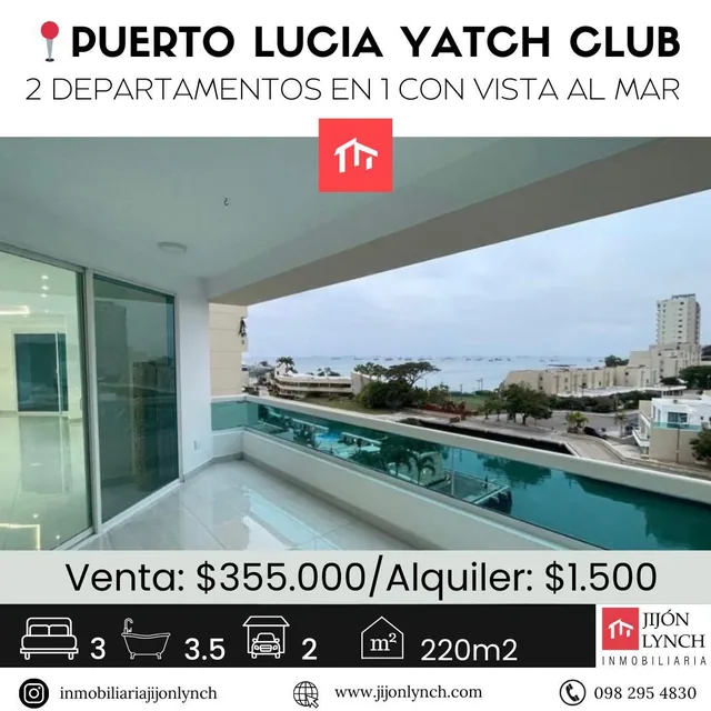 Departamento en Puerto Lucia Yatch Club - Salinas — imagen 3