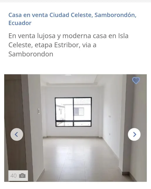 Vendo Casa de Estreno Ciudad Celeste Samborondon, Guayas — imagen 4