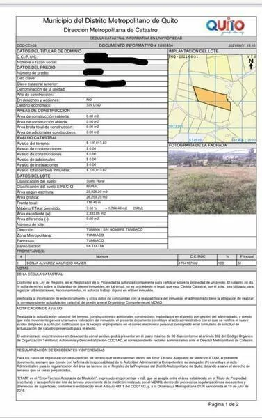 Vendo Terreno de 26000 m² en La Tolita a 1 Km de La Ruta Viva, Gran Vista — imagen 2