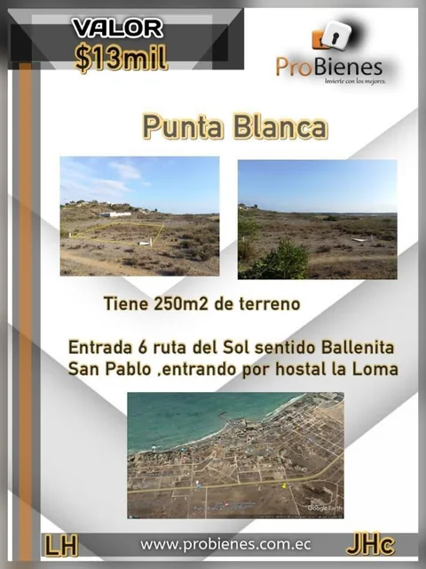 Se Vende Terreno en Punta Blanca, Guayas — imagen 2