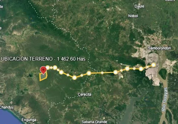 Venta de Terreno en Santa Elena, Comuna Sube y Baja. 1.462has G. P — imagen 2