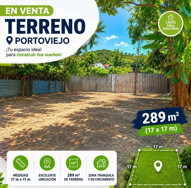 Vendo Hermoso Terreno en Los Tamarindos Portoviejo, Manabí — imagen 2