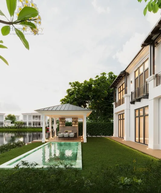 Venta de Casa de Lujo con Vista Al Lago, Piscina y 4 Garajes en Samborondón Am, Guayas — imagen 4