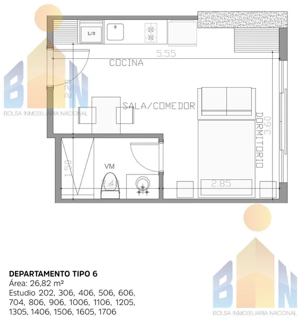 Departamento en Venta en El Sector de La Carolina — imagen 2
