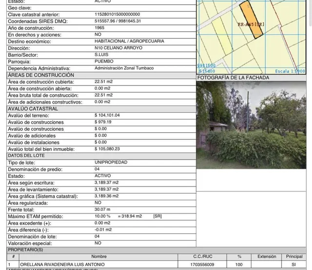 Terreno Sector Puembo (Colegio Reinvented) — imagen 3