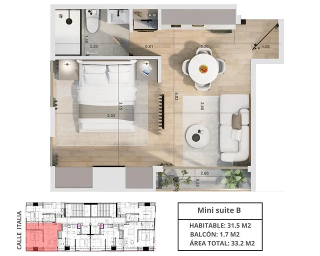 Kos La Carolina | Estudios y Mini Suites Desde $52.530 — imagen 2
