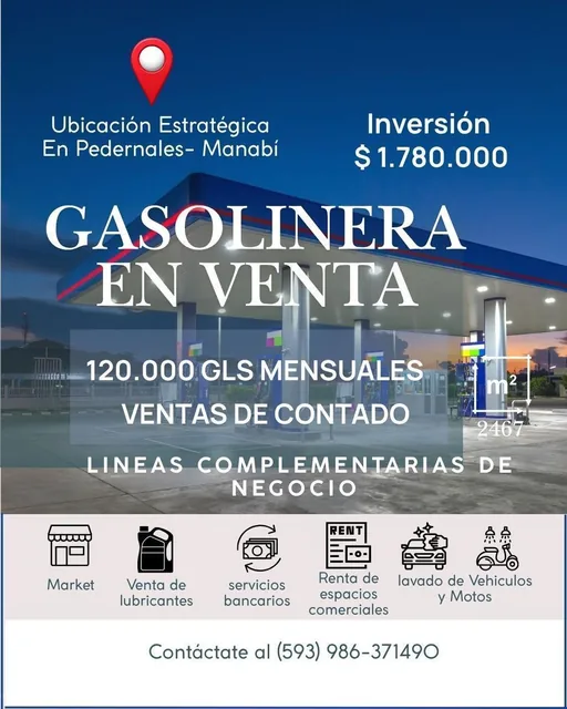 Oportunidad de Inversión Gasolinera en Venta en Pedernales, Manabí — imagen 2