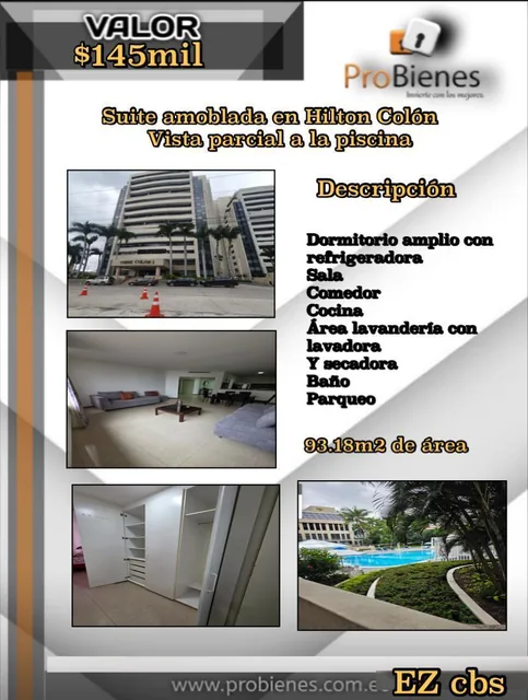 Suite Amoblada en Hilton Colon Torre 1, Guayas — imagen 2