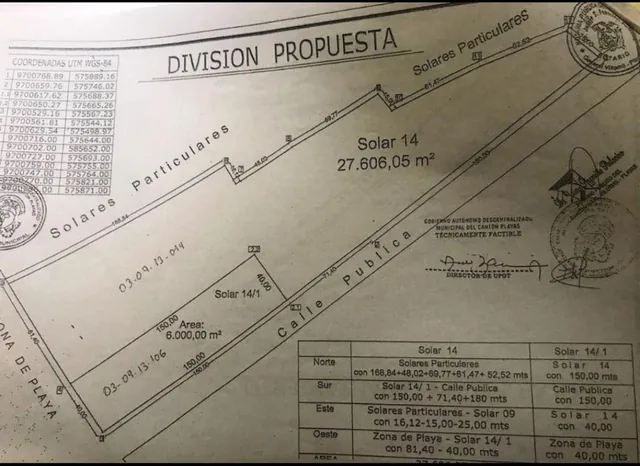 Se Vende Terreno en Playas Via Data Ideal Para Hoteles y Urbanización, Guayas — imagen 2