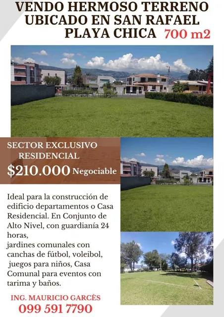 Vendo Excelente Terreno en San Rafael/ Playa Chica, de 700 m² — imagen 2
