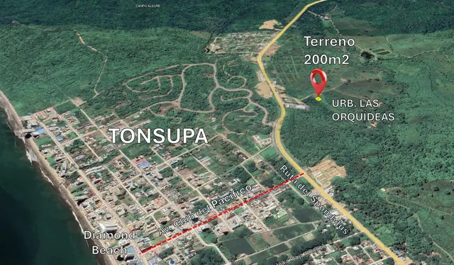 Terreno en Venta Urb. Las Orquídeas - Tonsupa — imagen 2
