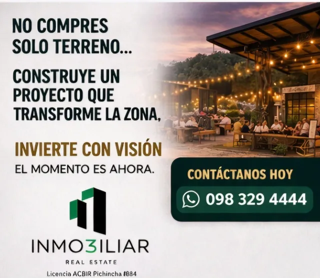 Terreno Para Inversionistas en Cumbaya Proyecto de Lujo Gastronómico Comercial — imagen 5