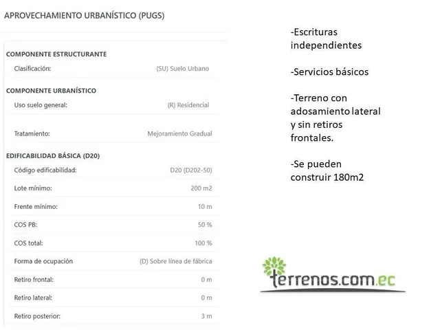 Terreno en Venta 180 m² Rancho San Antonio Alto (El Condado) — imagen 2