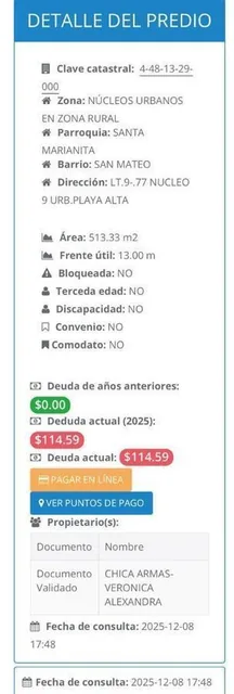 Vendo Terreno en Manta, Manabí — imagen 4