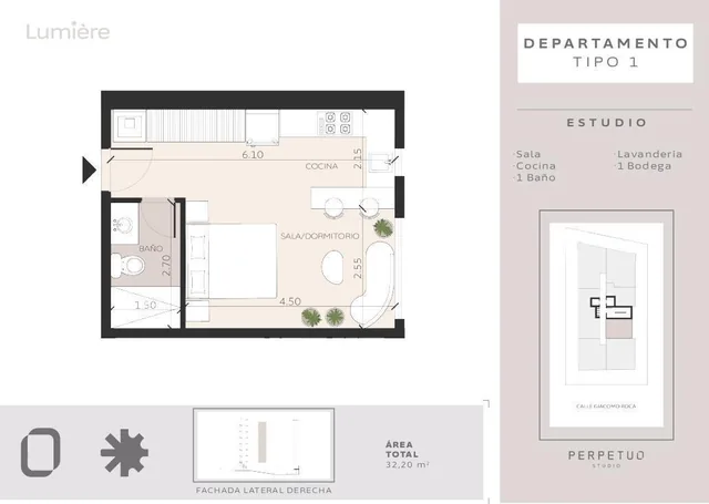 Fcm Venta Estudio Cerca Tse Bosmediano Piso 4 — imagen 2