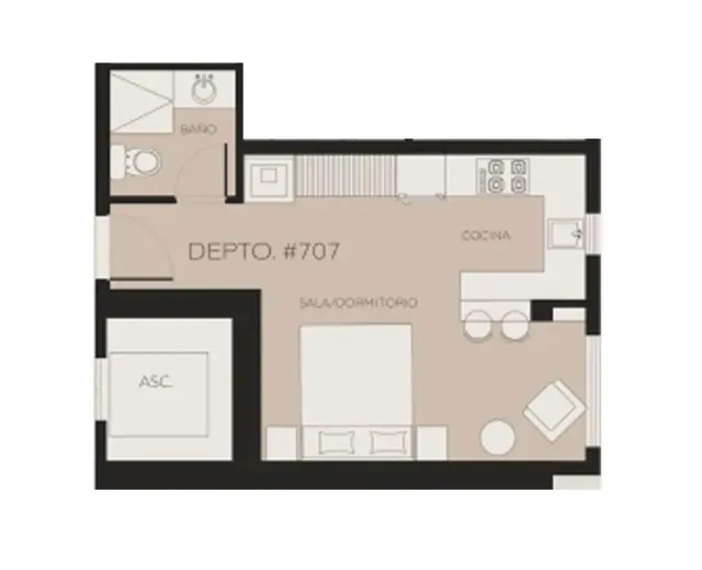 Deb Departamento en Bellavista en Construcción — imagen 2