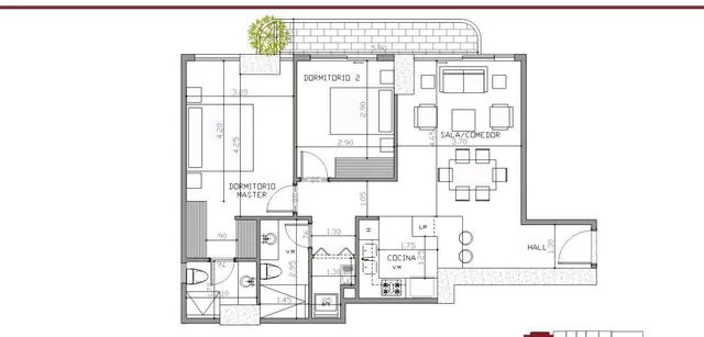 Venta Departamento 2 Dorm. Proyecto en La República del Salvador Af — imagen 5