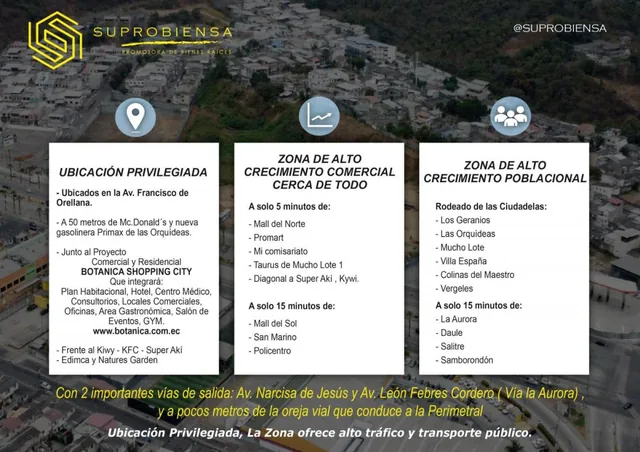 Terrenos Comerciales Av Fco de Orellana: 5960 m² - 6400 m², Guayas — imagen 4