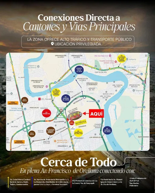 Terrenos Comerciales Av Fco de Orellana: 5960 m² - 6400 m², Guayas — imagen 2