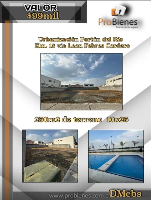 Terreno en Urbanizacion Porton del Rio, Guayas — imagen 2
