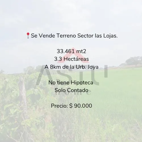 Se Vende Terreno Sector Las Lojas. Guayas — imagen 2
