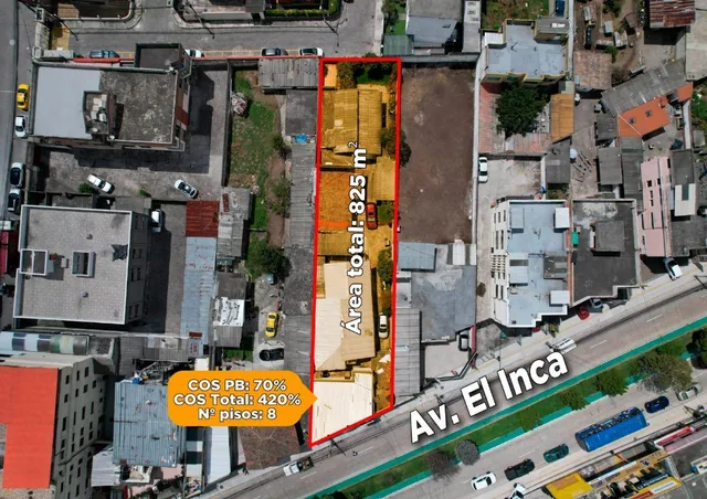 ¡Oportunidad Para Constructores! Terreno 825 m² en El Inca – Hasta 8 Pisos — imagen 5