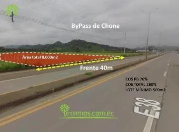 Terreno en Venta de Terreno 8.000 m² en Chone, Bypass de Chone. Manabí — imagen 2