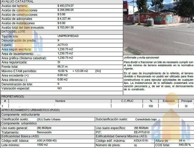 Terreno de Venta Para Proyecto Inmobiliario 6 de Diciembre — imagen 2