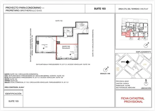 Gran Oportunidad de Inversión Departamentos de 1 y 2 Dorm. Sector Remigio Crespo, Azuay — imagen 3