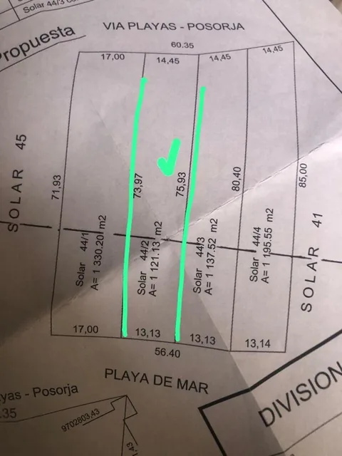 Villamil Playas, Venta de Terreno de Carretera Al Mar | 1.121 m² Frente Al Océano - Mons García, Guayas — imagen 2
