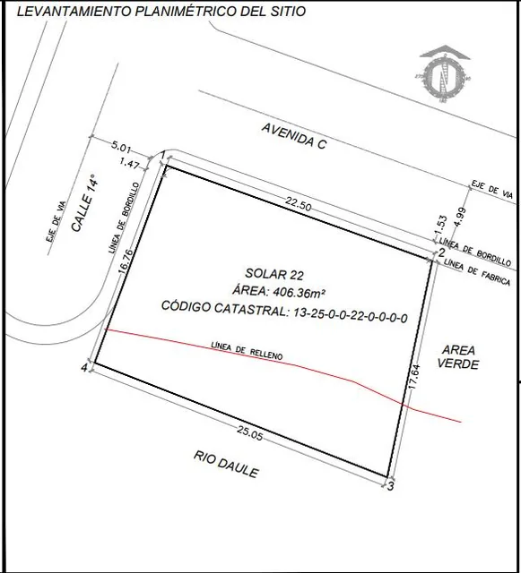 Terreno Esquinero de 330 m² Junto Al Río en Vicriel, Daule - m. Villegas, Guayas — imagen 2