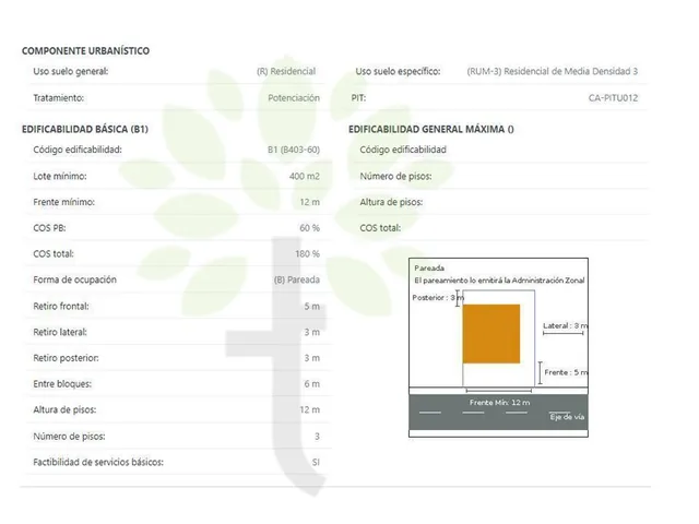 Terreno de Venta en Calderón 1.015 m² Sector San Camilo — imagen 2