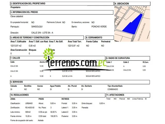 Terreno de Venta de 25.100 m², Sector El Colibrí — imagen 2